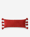Braided Pom Pom Lumbar Pillow