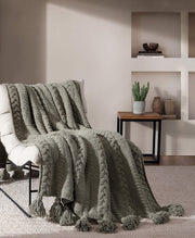 Cable-Knit Pom Pom Throw – throws (view 11) | Roost & Roam