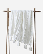 Cable-Knit Pom Pom Throw – throws (view 20) | Roost & Roam