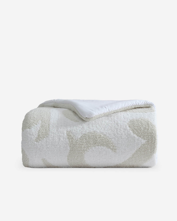 Tonal Boucle-Texture Casablanca Comforter – comforters, in cloud gray - off white | Roost & Roam