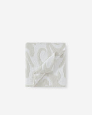Reversible Double-Knit Patterned Throw – throws, in taupe - off white | Roost & Roam