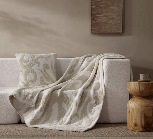 Bouclé-Finish Moroccan Pattern Pillow – pillows (view 4) | Roost & Roam
