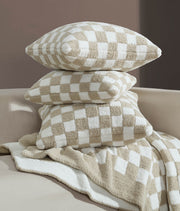 Checkerboard Bouclé Throw Pillow – pillows (view 9) | Roost & Roam
