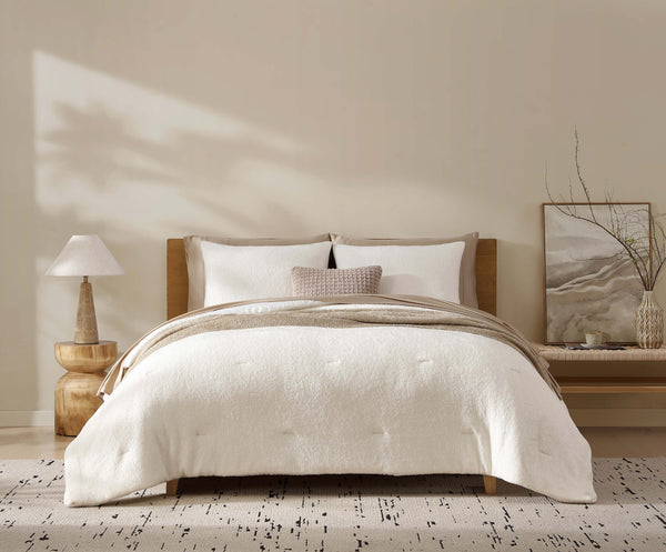 Boucle-Finish TENCEL Stitch Comforter – comforters (view 4) | Roost & Roam