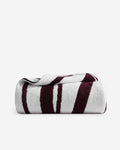Brushstroke Stripe Plush Bed Blanket – bed blankets, in white - fig | Roost & Roam