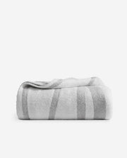 Brushstroke Stripe Plush Bed Blanket – bed blankets (view 7) | Roost & Roam