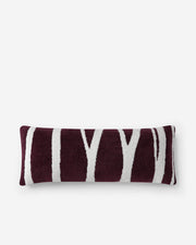 Woodland Print Plush Lumbar Pillow – pillows, in white - fig | Roost & Roam