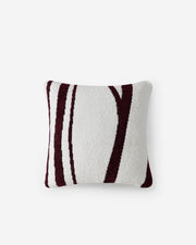 Bouclé-Texture Woodland Stripe Pillow – pillows, in white - fig | Roost & Roam