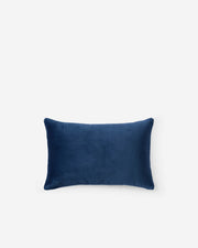 Crane Print Velvet Lumbar Pillow