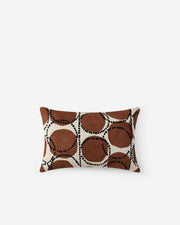 Printed Cotton Slub Lumbar Pillow