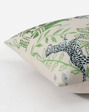 Printed Elephant Motif Throw Pillow