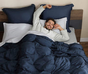 Bubble-Quilted Bamboo Viscose Comforter – comforters (view 28) | Roost & Roam
