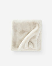 Faux Fur Bed Runner Throw – throws, in white | Roost & Roam