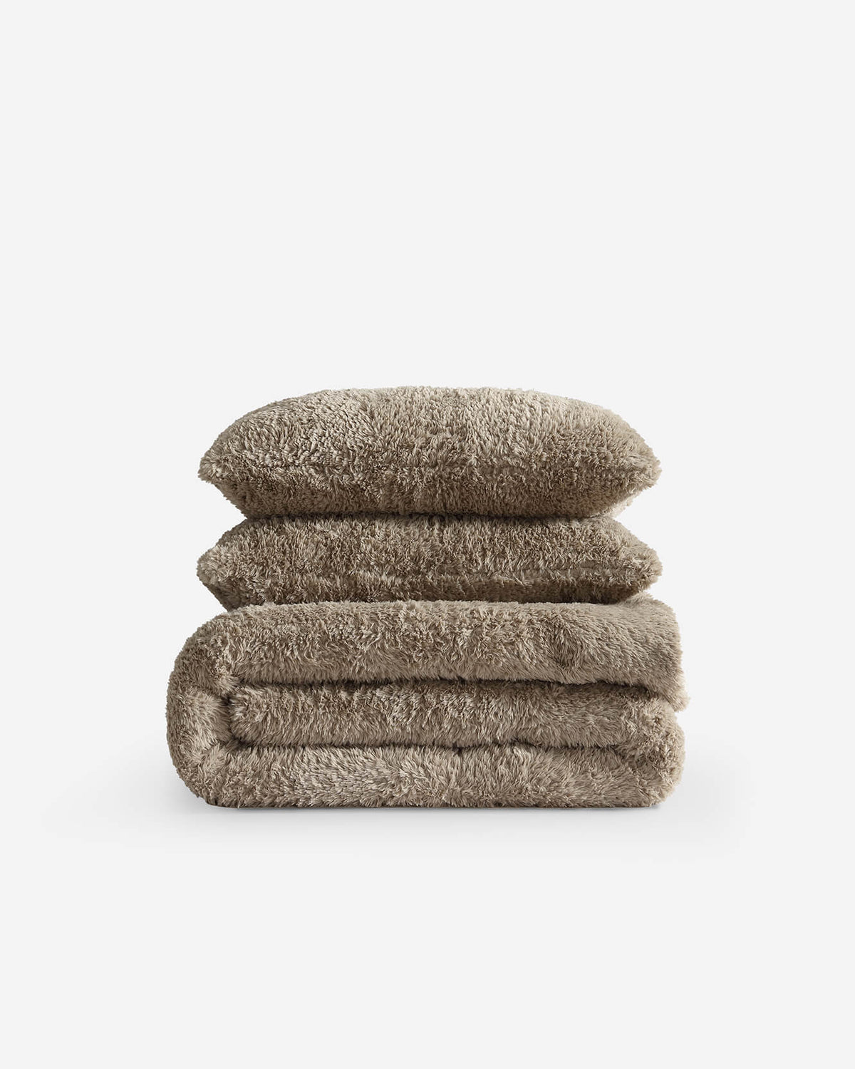 Faux Fur Comforter and Sham Bundle – bundle, in white | Roost & Roam