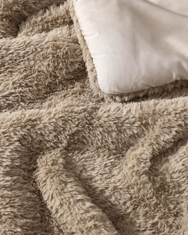 Faux Fur Comforter and Sham Bundle – bundle (view 5) | Roost & Roam