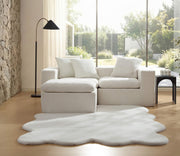 Faux Fur Scallop-Edge Area Rug – rugs (view 7) | Roost & Roam