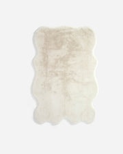 Faux Fur Scallop-Edge Area Rug – rugs (view 6) | Roost & Roam