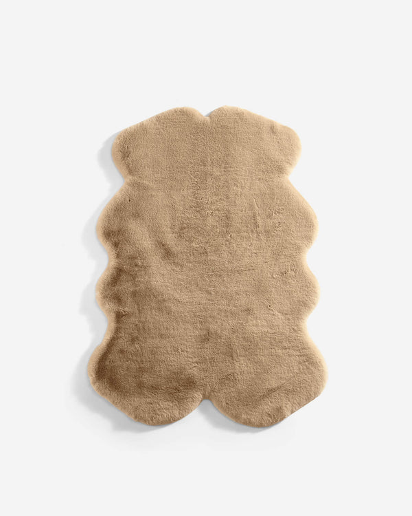 Faux Fur Four-Pelt Area Rug – rugs, in white | Roost & Roam