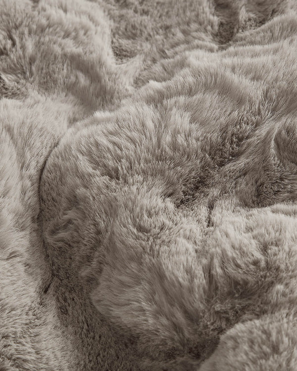 Faux Fur Scallop-Edge Area Rug – rugs (view 3) | Roost & Roam