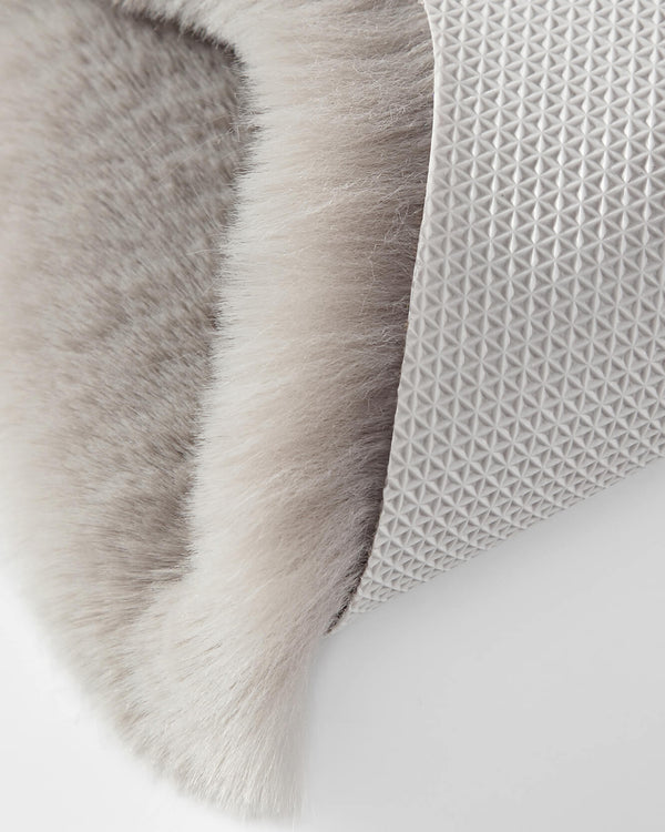 Faux Fur Scallop-Edge Area Rug – rugs (view 4) | Roost & Roam