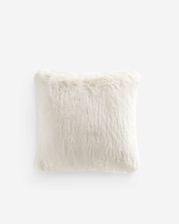 Dense Pile Faux Fur Pillow – pillows, in white | Roost & Roam