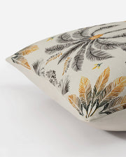 Printed Cotton Leopard Throw Pillow