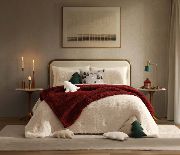 Knit Faux Fur Pillow Sham Set – shams (view 5) | Roost & Roam