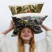 Cotton Wildlife Print Throw Pillow