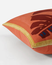 Leaf Sketch Cotton Slub Throw Pillow
