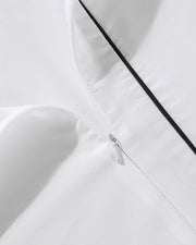 Bamboo Sateen Piped Duvet Cover – duvet covers (view 17) | Roost & Roam