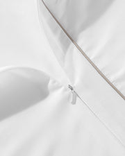 Bamboo Sateen Piped Duvet Cover – duvet covers (view 7) | Roost & Roam