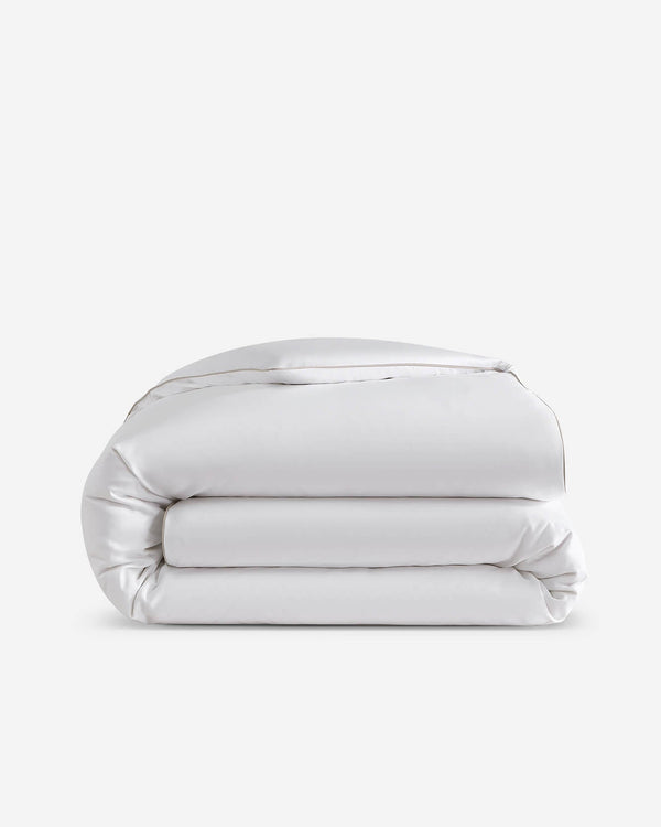 Bamboo Sateen Piped Duvet Cover – duvet covers (view 5) | Roost & Roam