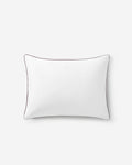 Piped Bamboo-Blend Sham Set – shams, in white - taupe | Roost & Roam
