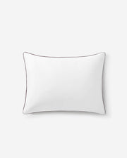 Piped Bamboo-Blend Sham Set – shams, in white - taupe | Roost & Roam