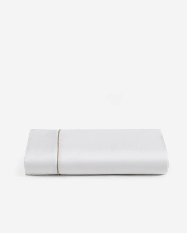 Contrast-Piped Lyocell Blend Top Sheet – sheets (view 4) | Roost & Roam