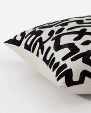 Abstract Print Cotton Slub Pillow