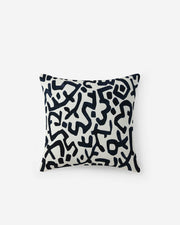 Abstract Print Cotton Slub Pillow