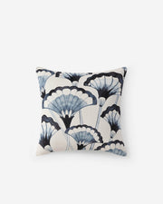 Slub Cotton Printed Throw Pillow