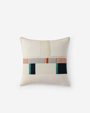 Geometric Patchwork Cotton Throw Pillow