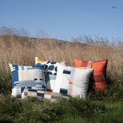 Geometric Patchwork Cotton Throw Pillow