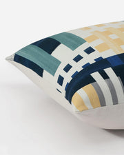 Geometric Print Cotton Slub Pillow