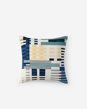 Geometric Print Cotton Slub Pillow