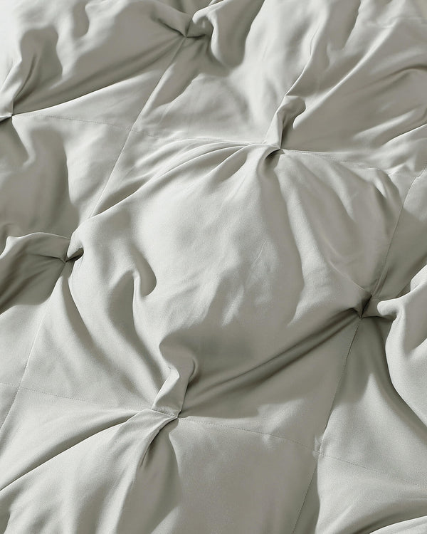 Bubble-Quilted Bamboo Viscose Comforter – comforters (view 3) | Roost & Roam