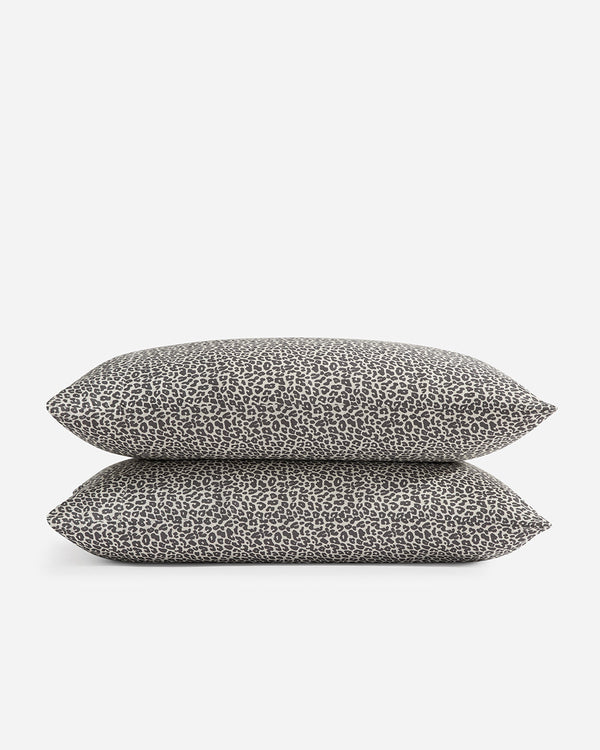 Lyocell Leopard Print Pillowcase Set – pillowcase sets (view 2) | Roost & Roam