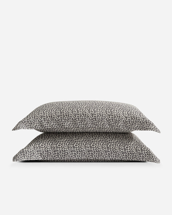 Lyocell Leopard Print Sham Set – shams (view 2) | Roost & Roam
