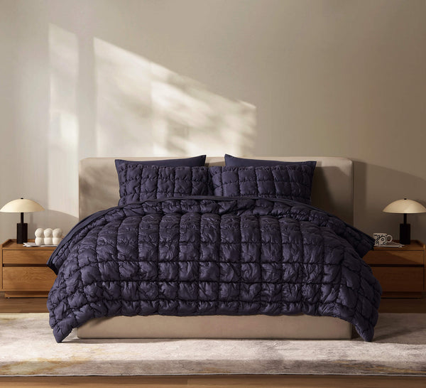 Lyocell Puff Comforter – comforters (view 5) | Roost & Roam