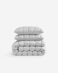 Lyocell Puff Comforter and Sham Set – bundle, in slate grey | Roost & Roam