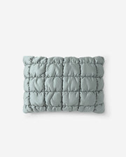 Quilted Lyocell Puff Sham Set – shams, in slate grey | Roost & Roam