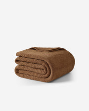 Bouclé-Texture Oversized Bed Blanket