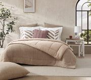 Reversible Boucle-Texture Bamboo Comforter – comforters (view 9) | Roost & Roam
